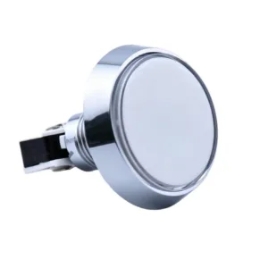 BLC-DC large-face illuminated arcade button with electroplated bezel