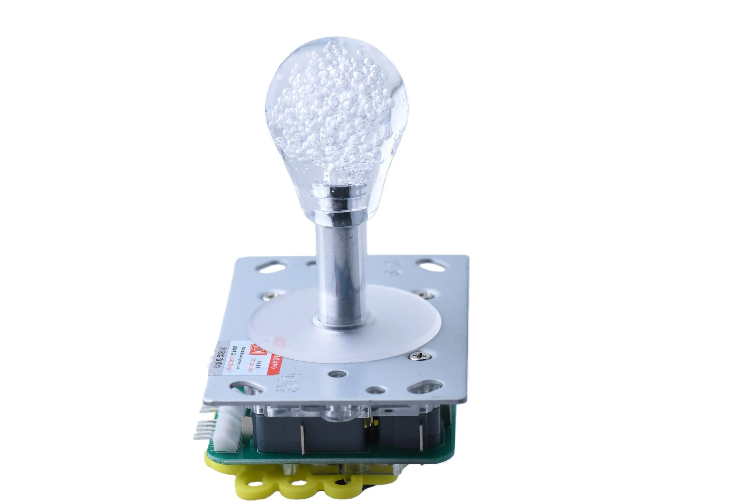 一体成型クリスタルバブル球 RGB LED ジョイスティック(ロングシャフト) - CGMAD アーケード機部品
