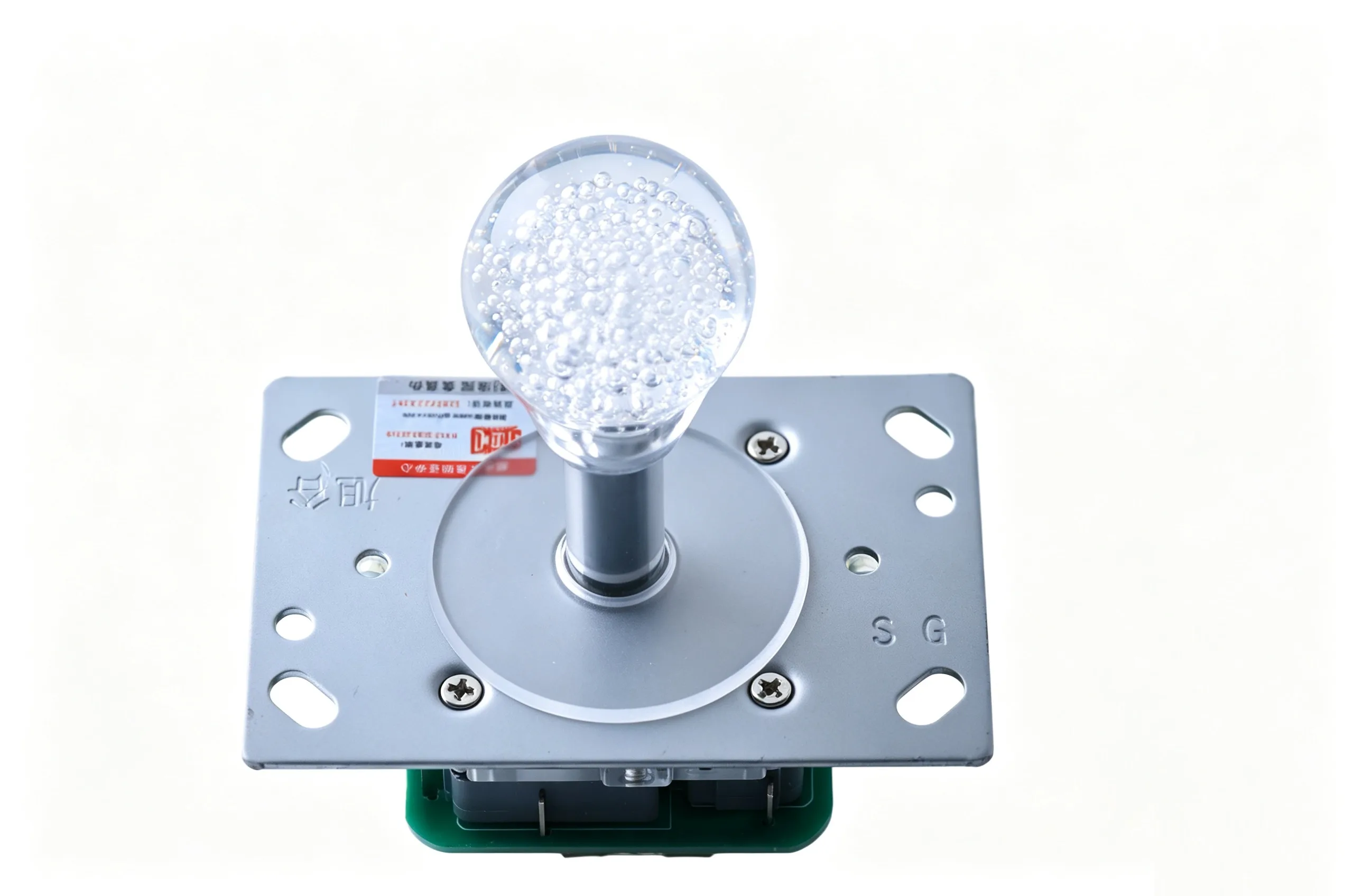一体成型クリスタルバブル球 RGB LED ジョイスティック(ロングシャフト) - CGMAD アーケード機部品