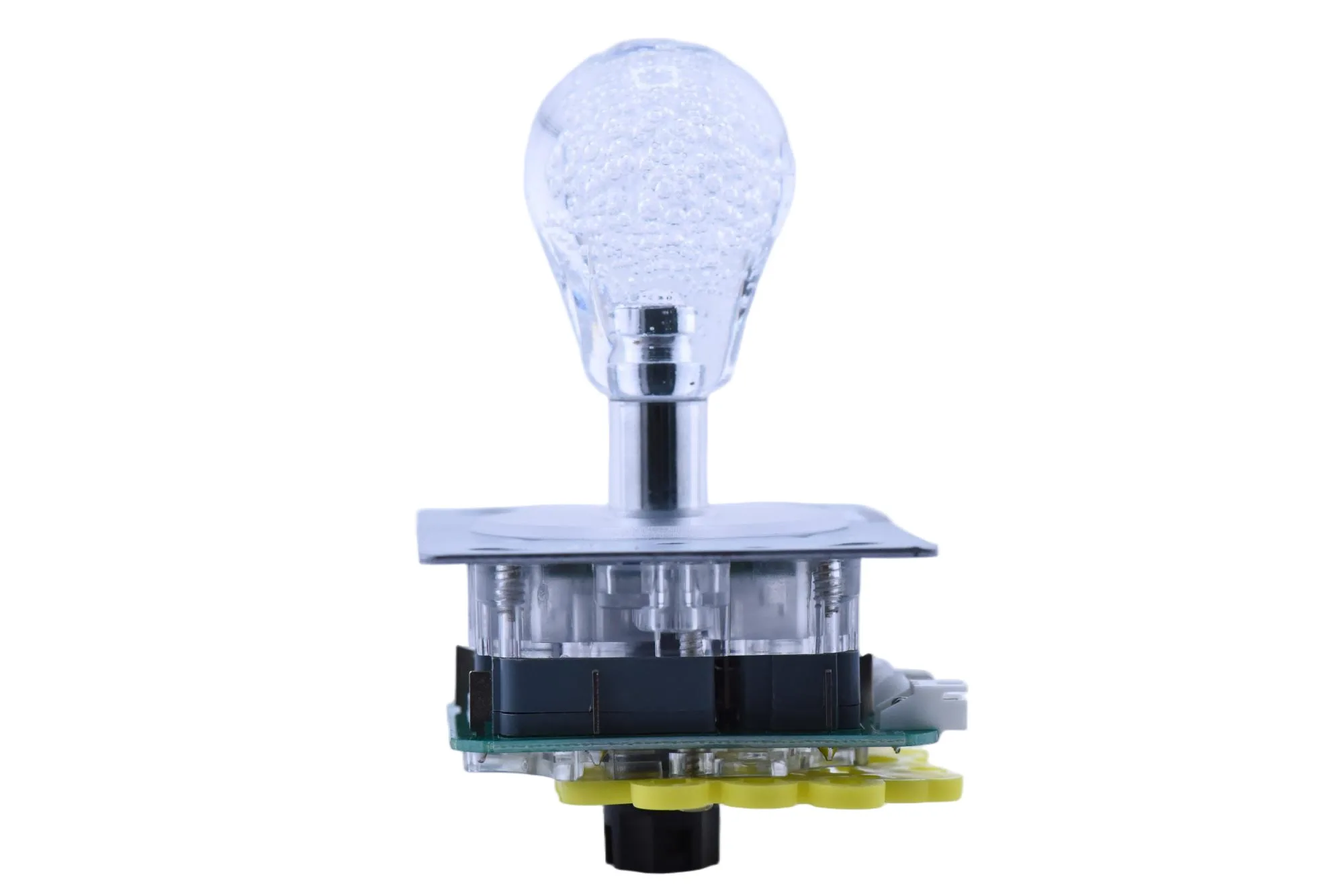 One-Piece Short-Shaft Crystal Bubble RGB LED Arcade Joystick