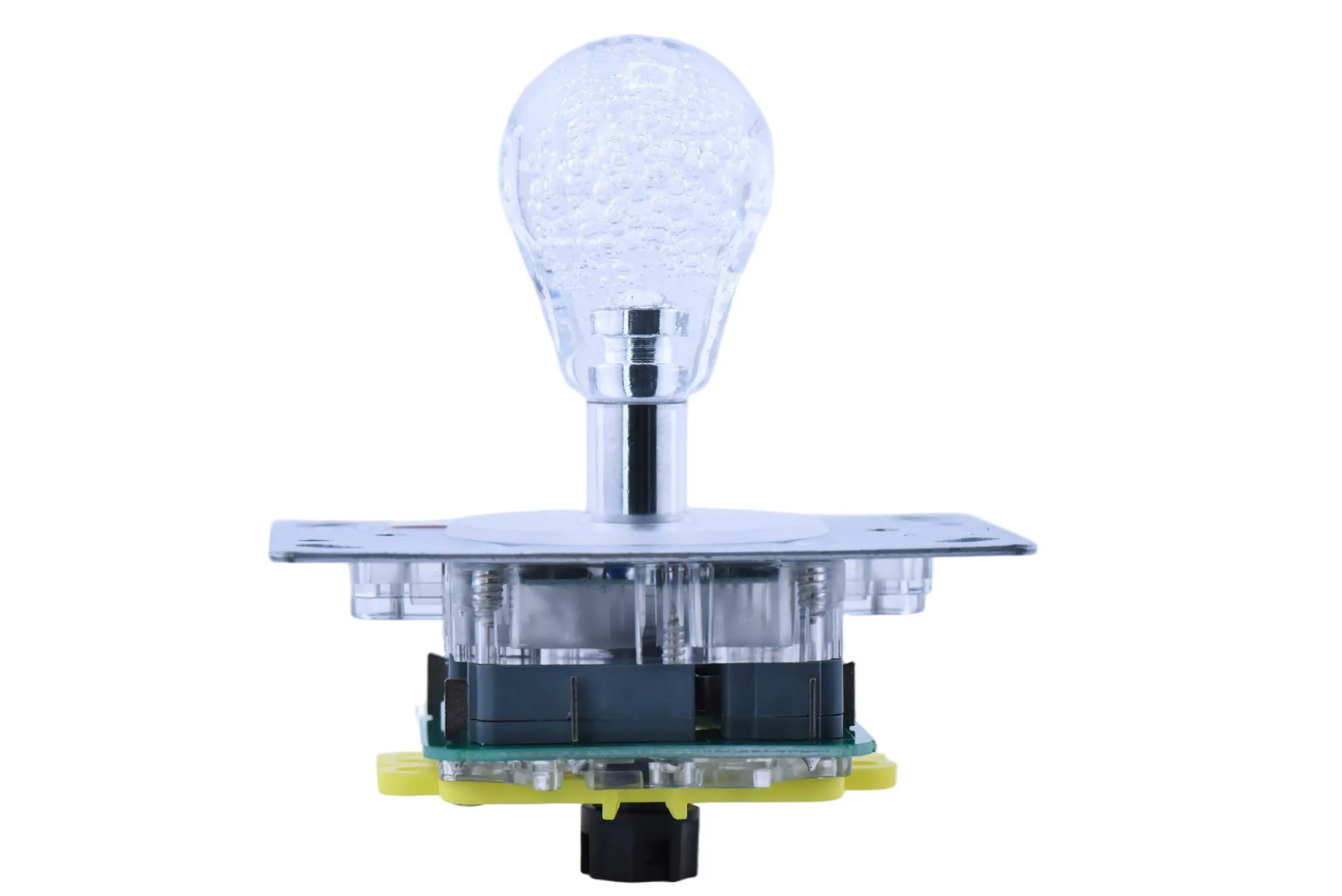 One-Piece Short-Shaft Crystal Bubble RGB LED Arcade Joystick