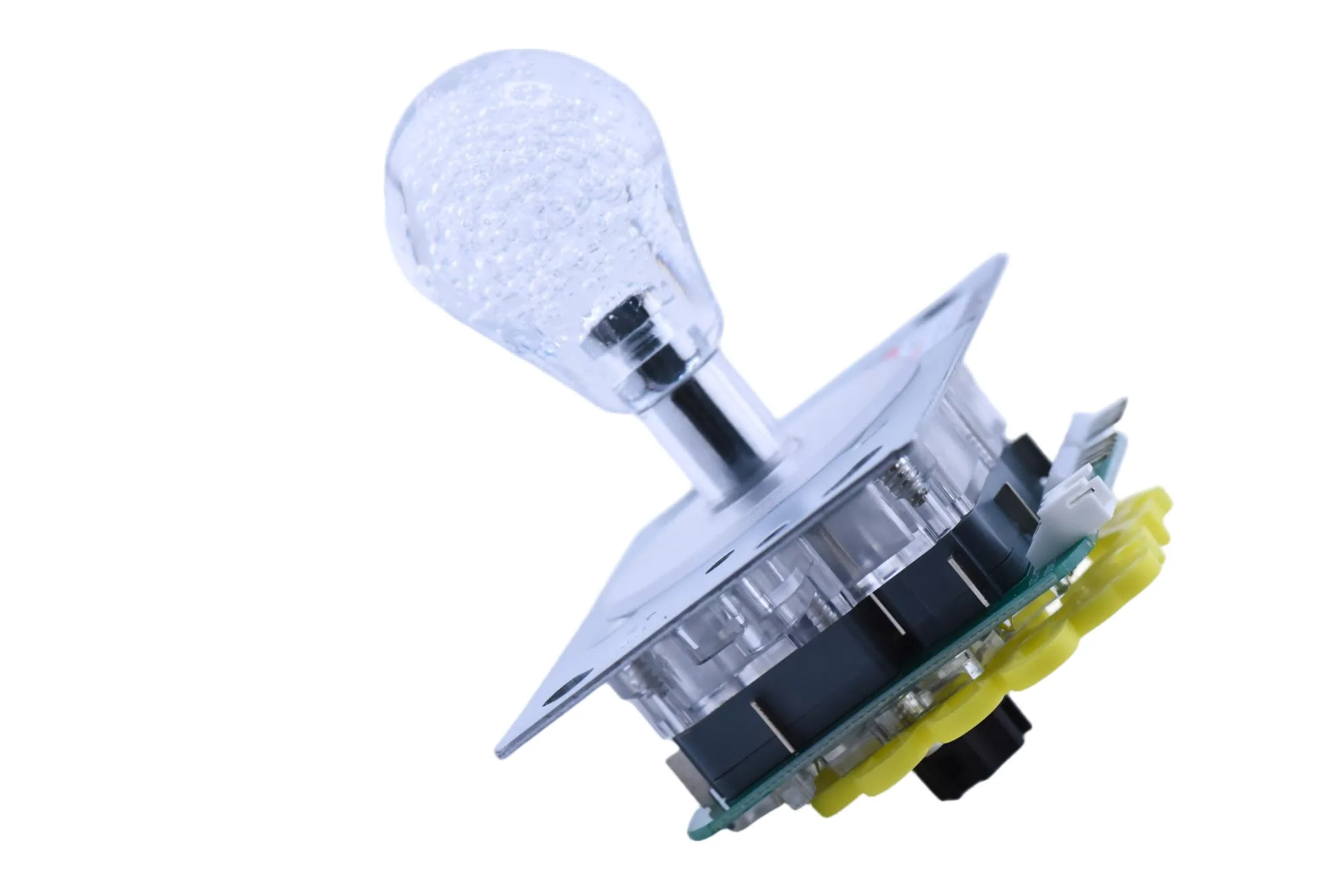 One-Piece Short-Shaft Crystal Bubble RGB LED Arcade Joystick