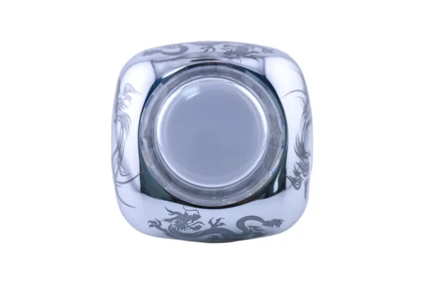 Dragon and Phoenix Iridescent Illuminated Arcade Button