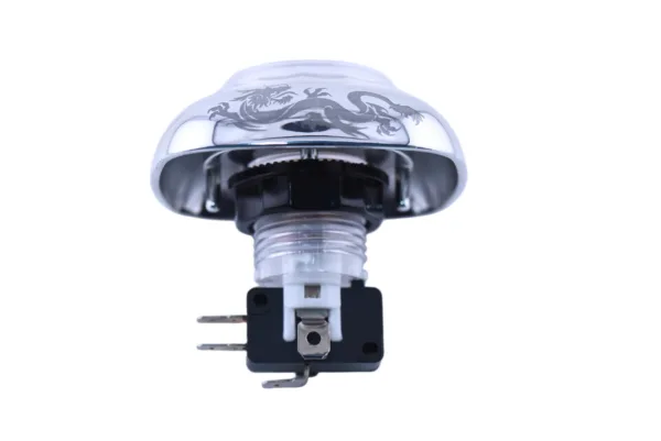 Dragon and Phoenix Iridescent Illuminated Arcade Button