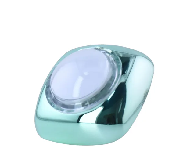 Emerald Green Iridescent Illuminated Arcade Button