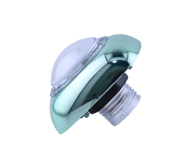 Emerald Green Iridescent Illuminated Arcade Button