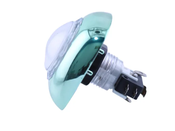 Emerald Green Iridescent Illuminated Arcade Button