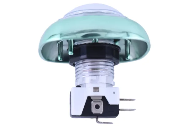 Emerald Green Iridescent Illuminated Arcade Button