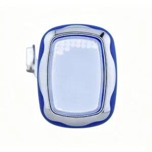 GVLT-35.48 35x48mm Rectangular Chrome-Plated Illuminated Arcade Push Button - view 1