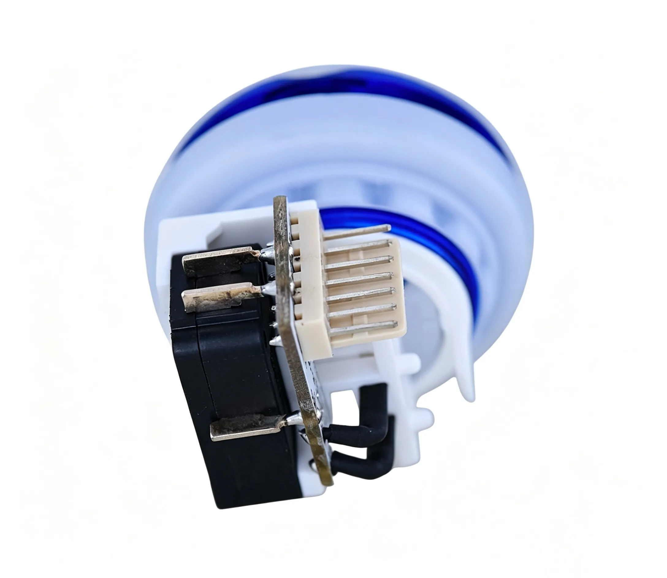 GVLT-43 43.3mm Round Chrome-Plated Illuminated Arcade Push Button - view 3