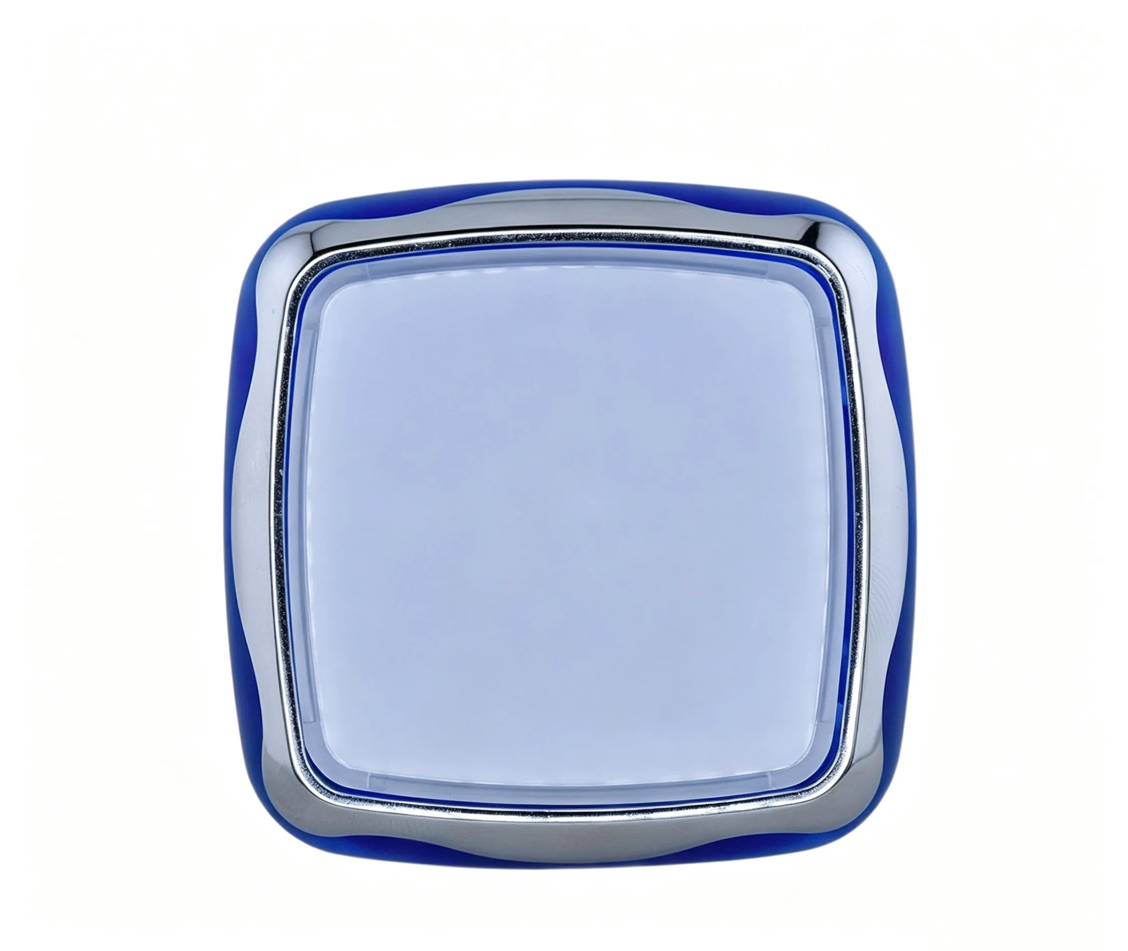 GVLT-48.48 48x48mm Bouton poussoir lumineux – Carré, Galvanisé - Pièce pour borne d'arcade CGMAD