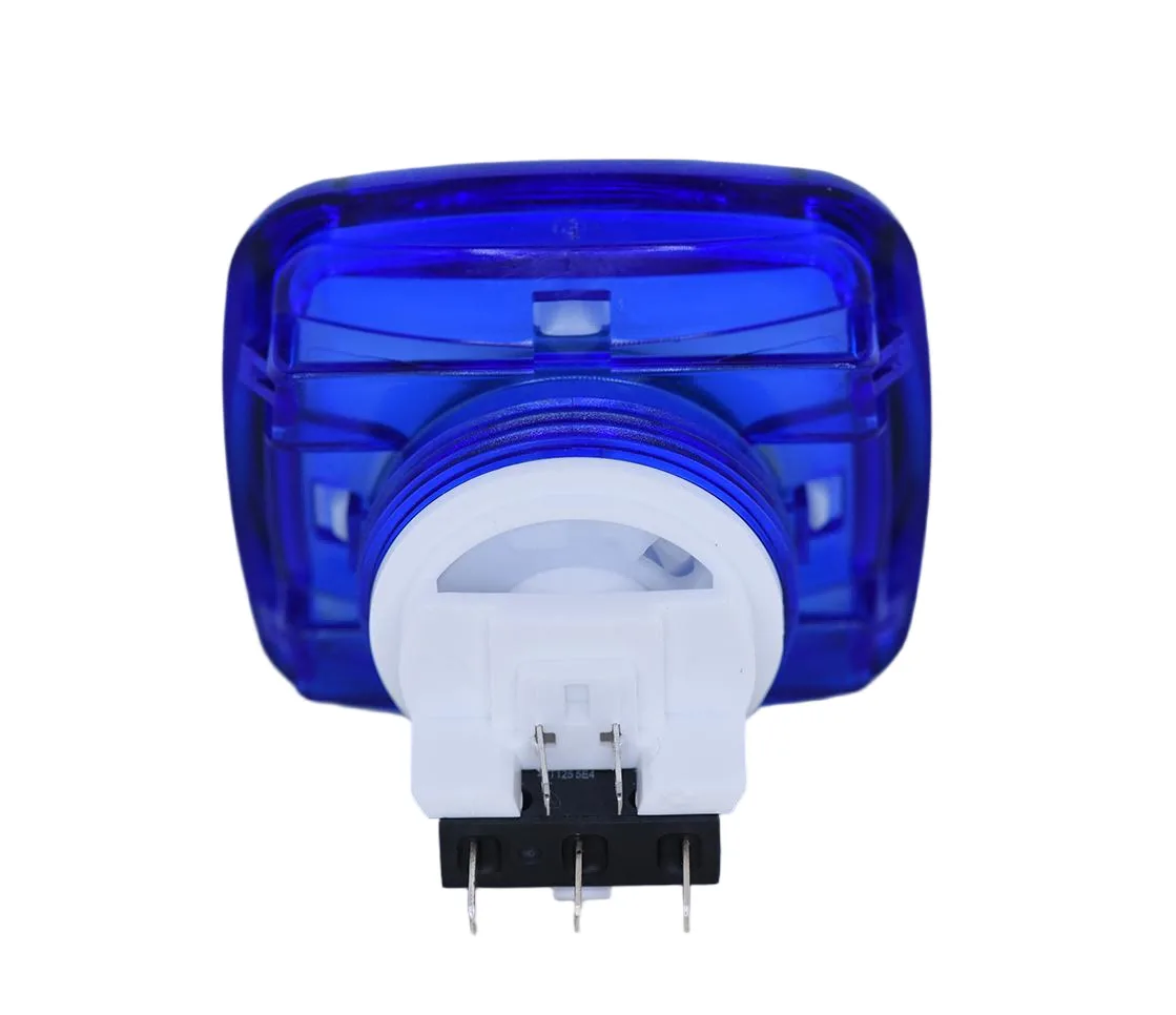 GVLT-48.48 48x48mm Bouton poussoir lumineux – Carré, Galvanisé - Pièce pour borne d'arcade CGMAD