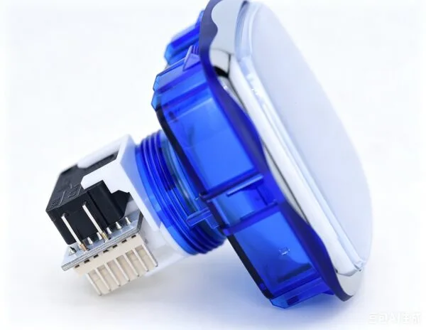 GVLT-53.53 53x53mm LED 발광 푸시 버튼 (정사각형, 전기도금)