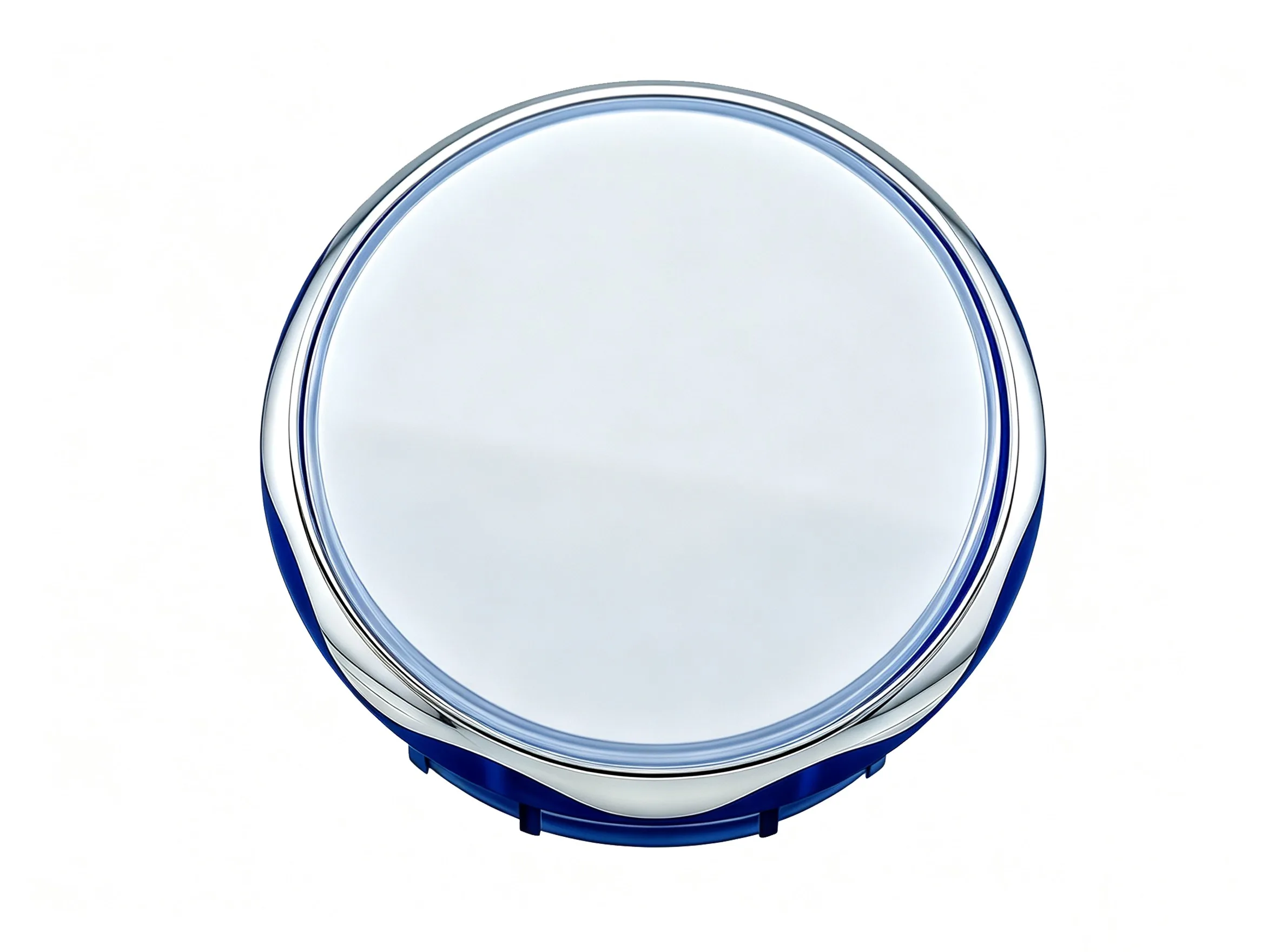 GVLT-58.9 58.9mm Round Chrome-Plated Illuminated Arcade Push Button - view 1