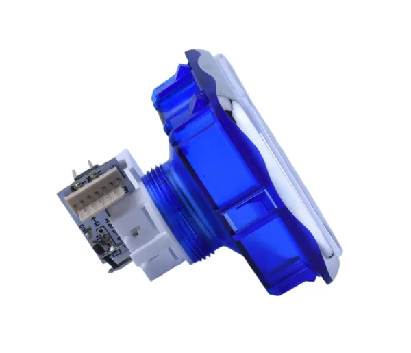 GVLT-71.71 71x71mm Square Electroplated Illuminated Push Button