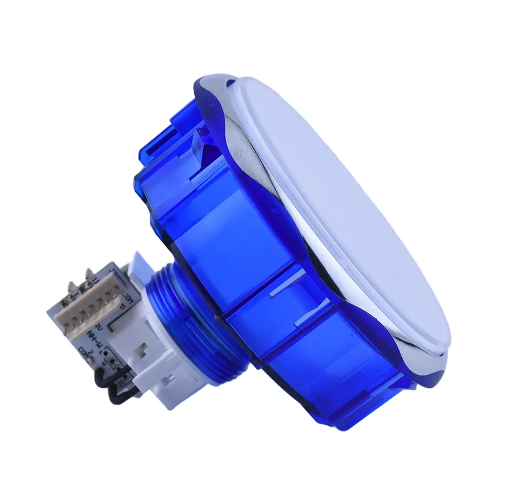 GVLT-91 91mm Round Chrome-Plated Illuminated Arcade Push Button - view 4