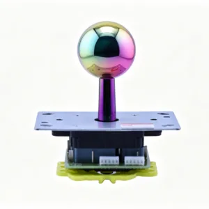 Iridescent Plated Ball-Top Arcade Joystick