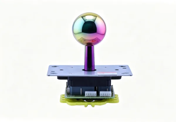 Joystick mit schillernd galvanisiertem Kugelgriff