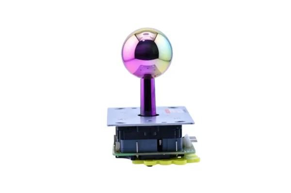 Joystick mit schillernd galvanisiertem Kugelgriff