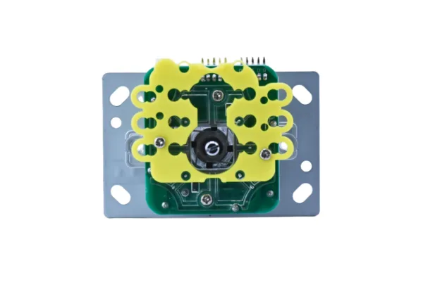 Joystick mit schillernd galvanisiertem Kugelgriff