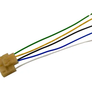 K1 five-wire lampholder harness with two-row connector housing
