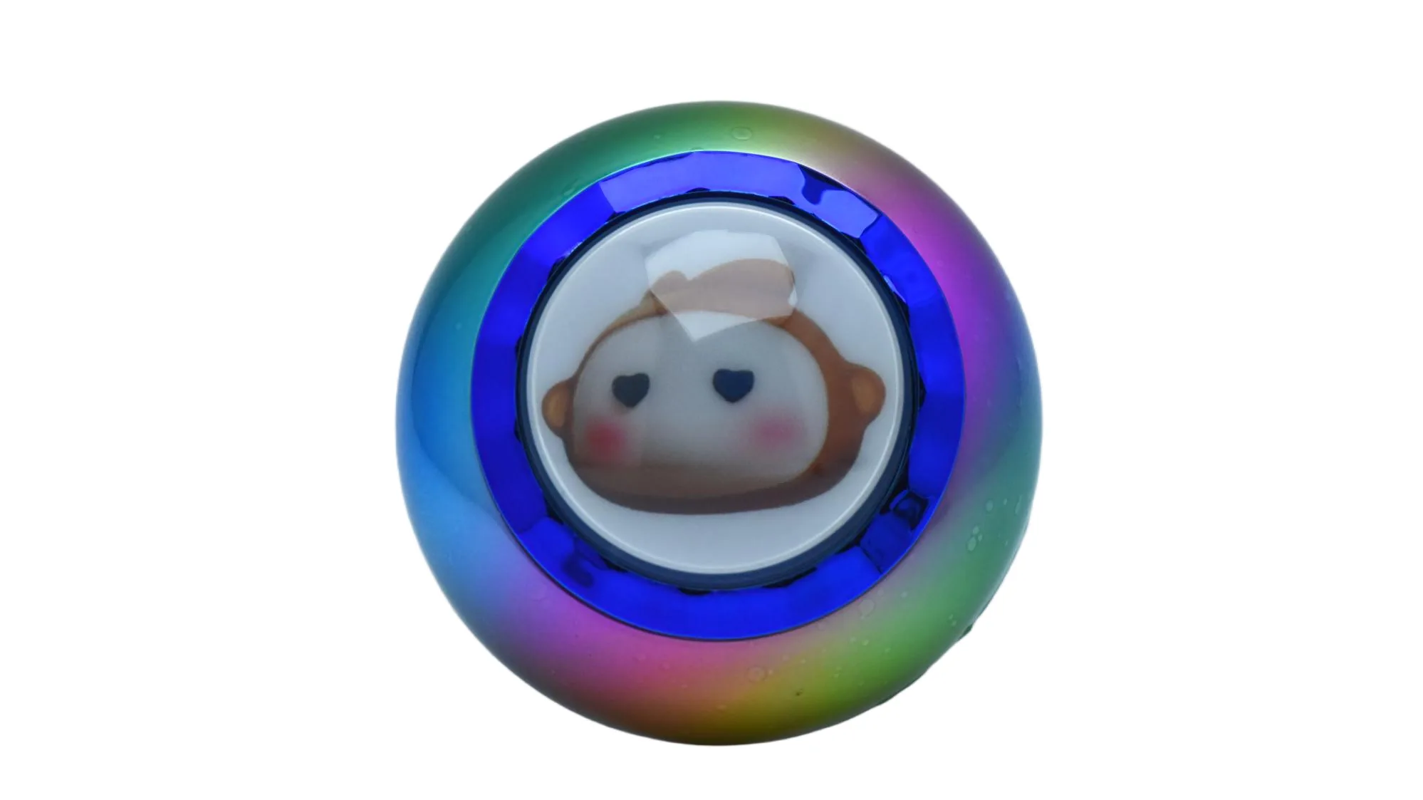 Rainbow Iridescent Illuminated Arcade Button