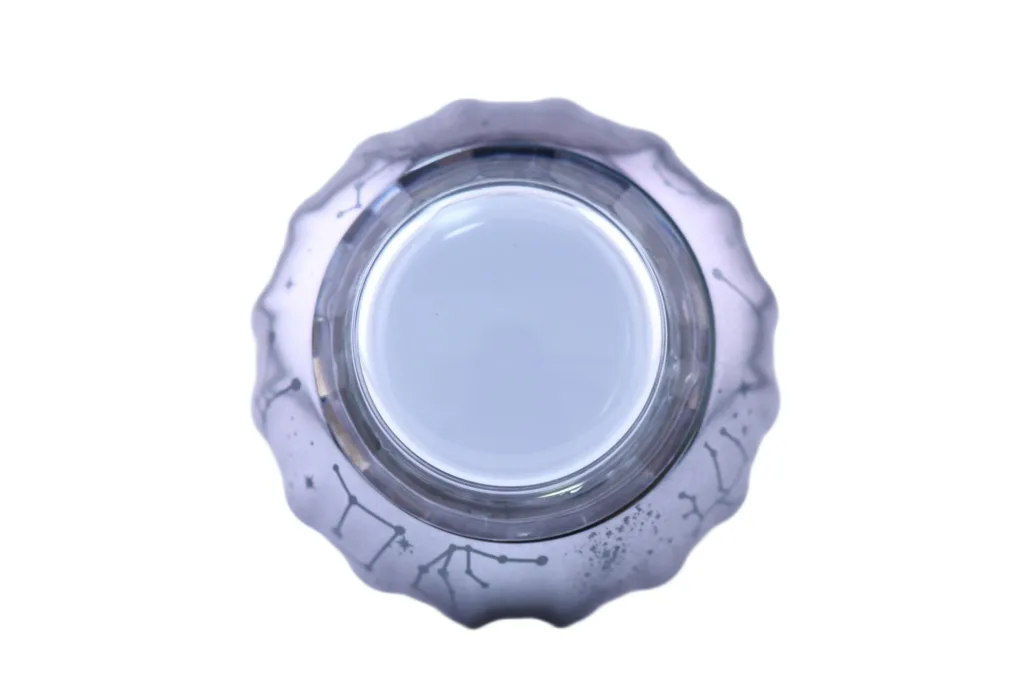Starry Grey Iridescent Illuminated Arcade Button