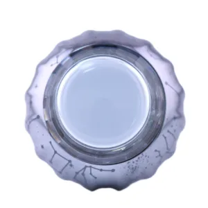 Starry Grey Iridescent Illuminated Arcade Button