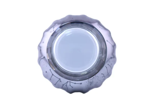 Starry Grey Iridescent Illuminated Arcade Button