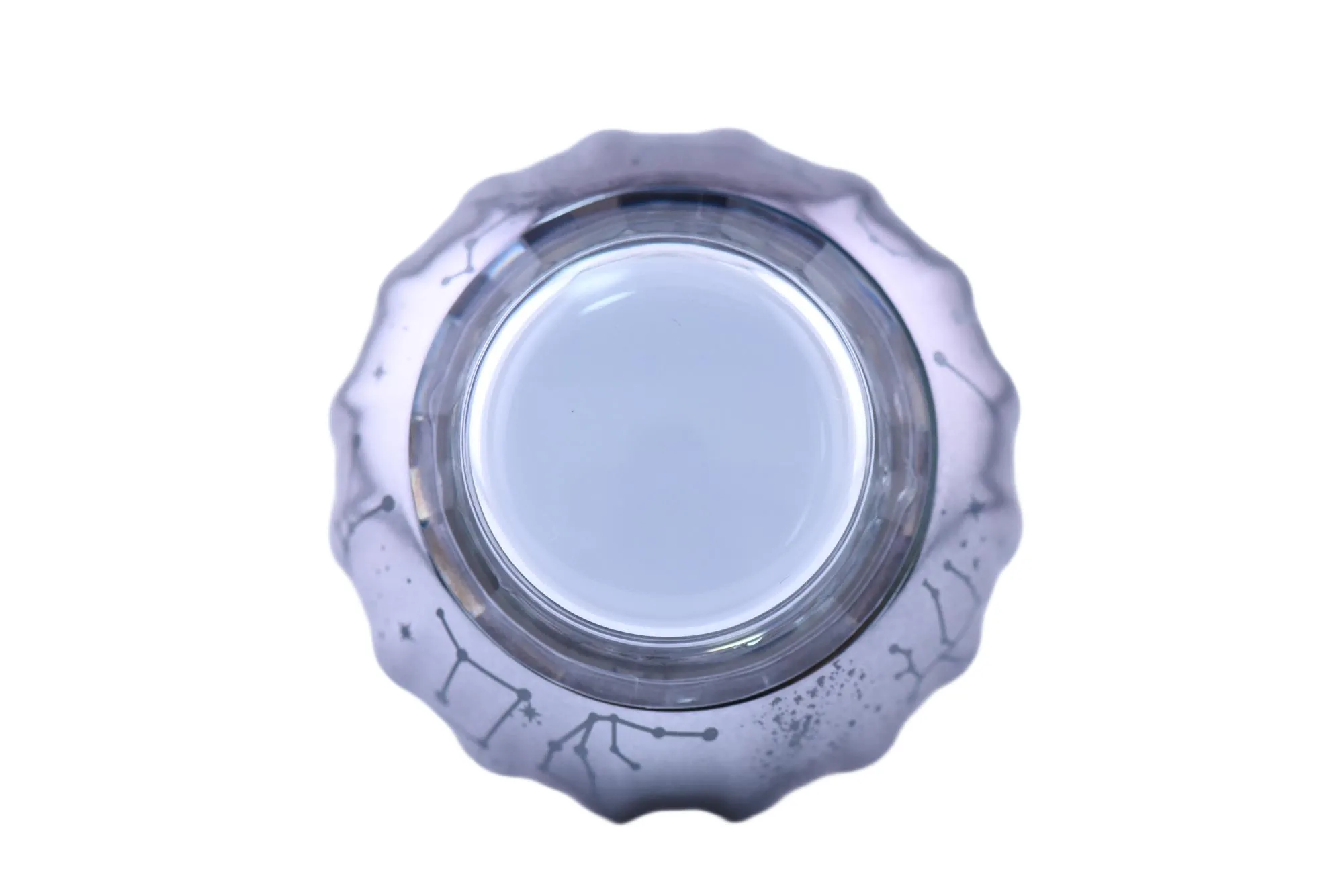 Starry Grey Iridescent Illuminated Arcade Button