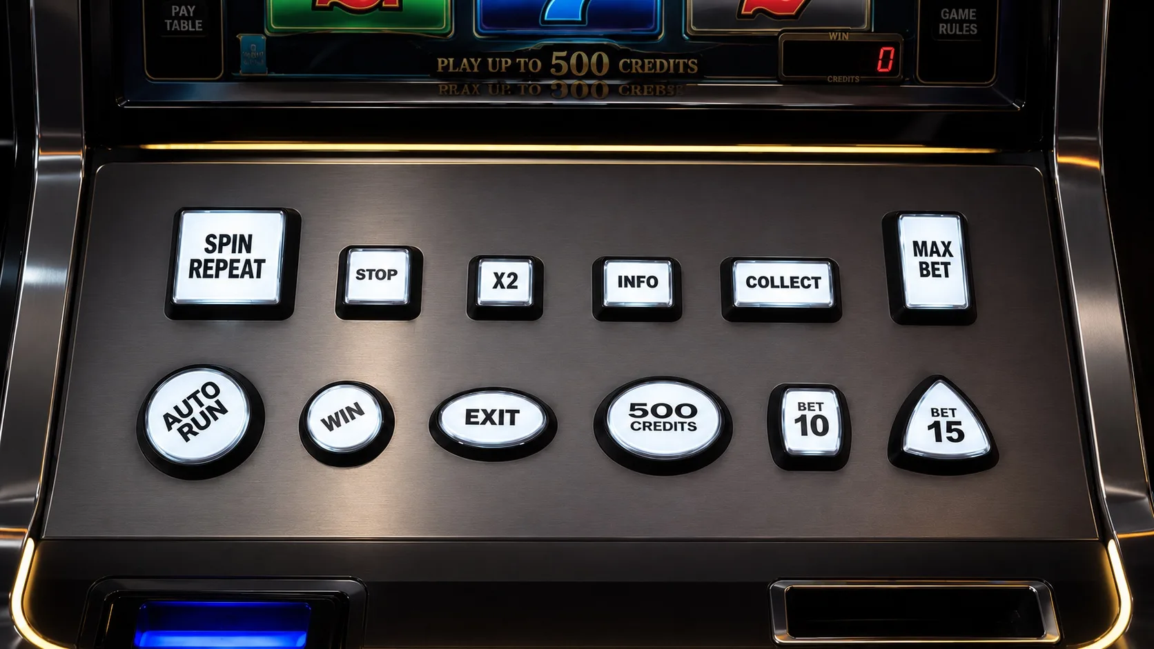 VLT-CL-A 26.5mm Botão de pressão iluminado – Quadrado - Peça para máquina de arcade CGMAD