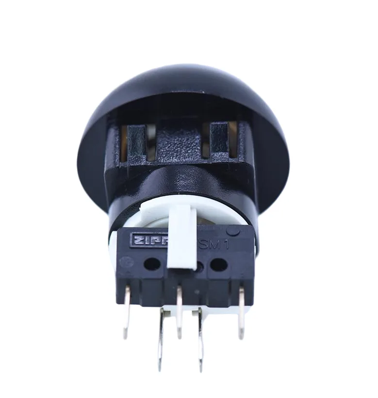 VLT-CL-G 32.5mm Round Snap-In Illuminated Arcade Push Button - view 3
